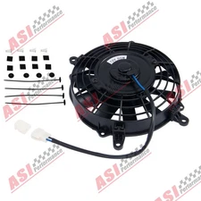 1Pc Black Universal 7" 90W Fan Push Pull Electric Radiator Cooling Mount Kit