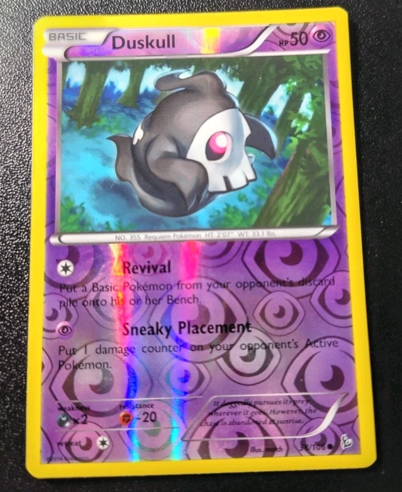 Pokemon Flashfire Duskull Reverse Holo Common Card 38/106 LP