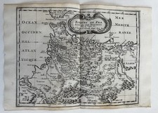 Fez Kingdom of Morocco North Africa 1699 Sanson antique map cartouche title