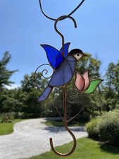 Stained Glass Hummingbird Sun Catcher With Hook Suncatcher Window Decor