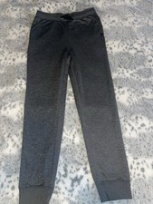 Hurley Boys Gray Fleece Jogger Pants L 14/16 Polyester Pockets Elastic Waist
