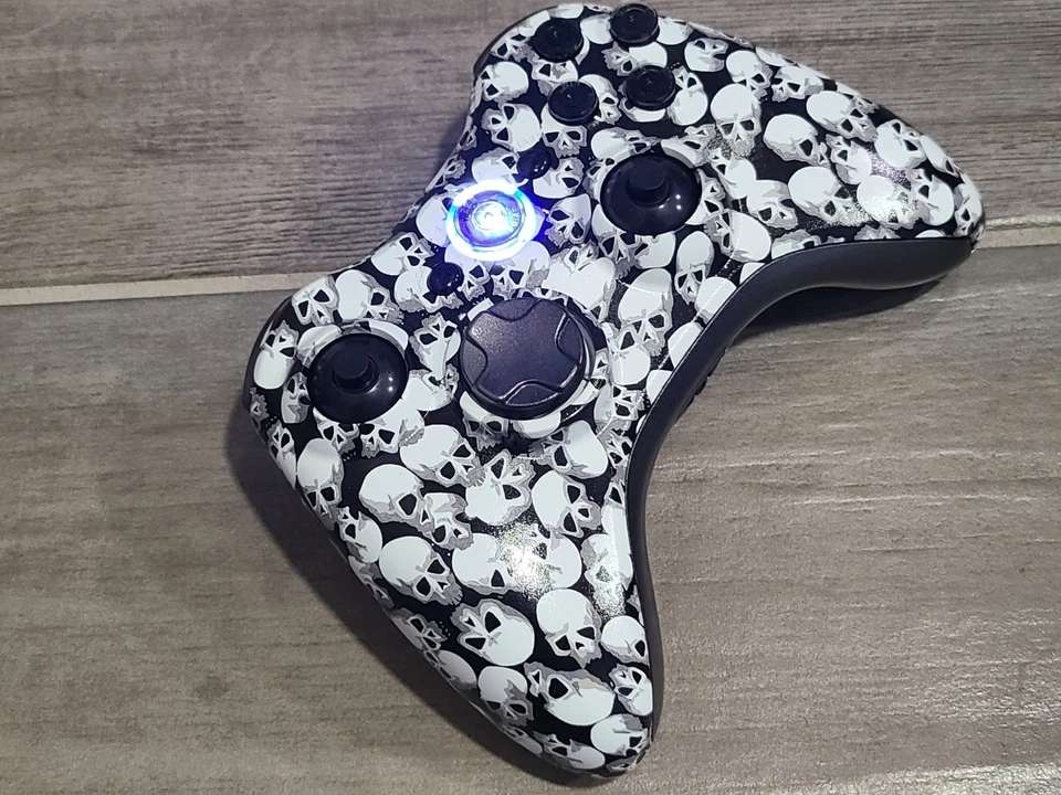 Custom Xbox 360 Wireless Controller Hall Effect white Skull Bullet Bottons. - Image 4 of 4