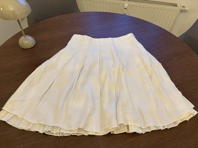 Marc O Polo Leinen Rock Gr. 38 Weiss