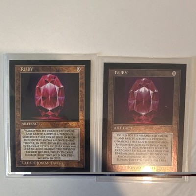 Cardsmith Currency Ruby 8SP bundle Iced Foil and Base