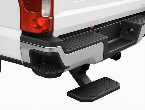 Black Horse Retractable Truck Bed Corner Step Black fit 2011-2018 Ram 1500 - Video 1 of 1