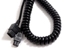 VIVITAR LVC-3 COILED 5 FT LOW VOLTAGE CAMERA FLASH CORD FOR 283 FLASH UNIT EXC