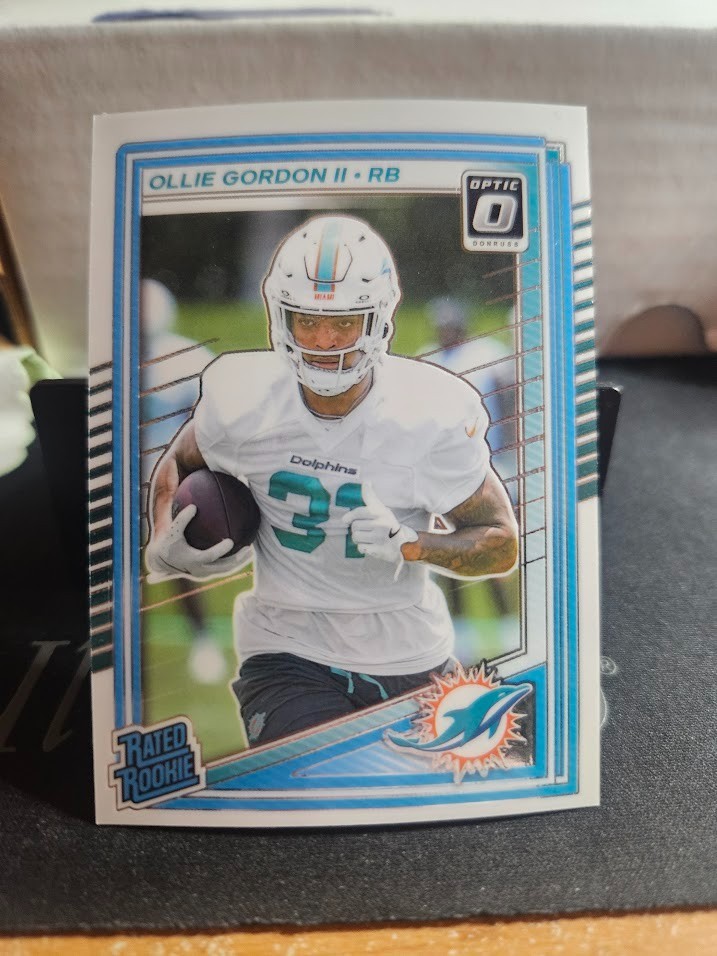 2025 Donruss Optic Rated Rookie Ollie Gordon II RC Miami Dolphins #218