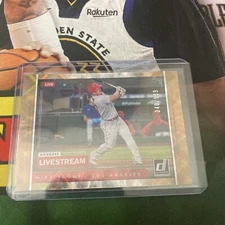 Donruss Baseball Livestream Mike Trout Insert Bronze SP /999 Angels