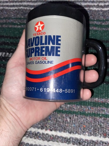 Taza de café Texaco Havoline Supreme Motor Oil Thermo Serv vintage hecha en EE. UU. rara - Imagen 10 de 10