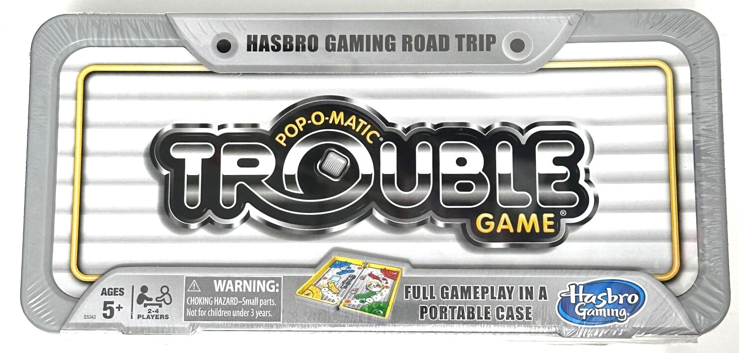 Trouble Game Road Trip Family Travel Board Game Pop-O-Matic in Tin Case.  NEW