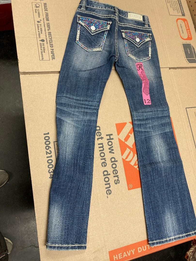 Rock & Roll Girl's Colored Diamondback Cowgirl Jeans G5-3653