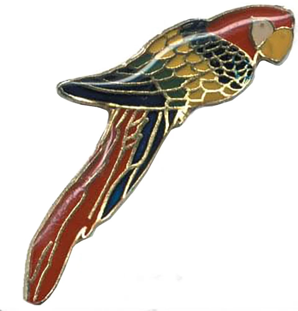 Pack of 24 Parrot Bike Motorcycle Hat Cap Lapel Pin HP4112