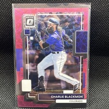 2022 Donruss Optic Base Pink Velocity #110 Charlie Blackmon /249 - Rockies