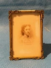 Antique Opalotype Young Woman Photograph Frame