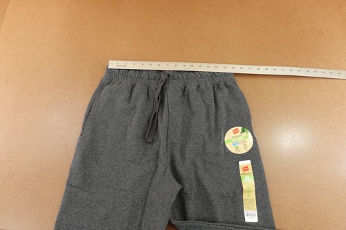 Hanes Eco Smart Mens Size Medium Charcoal Heather Fleece Jogger Sweatpants NWT - Picture 4 of 7