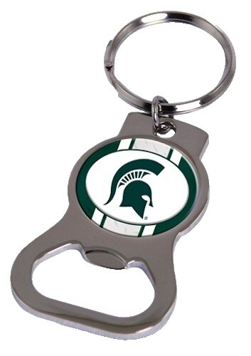 Michigan State Spartans Chrome Key Chain - Official NCAA Licensed Team Keyring By Siskiyou