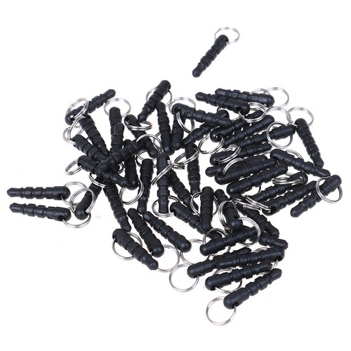 50pc 3.5mm Universal Black Phone Headphone Plug with Hole RingS-b - Zdjęcie 9 z 12