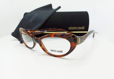 NEW RARE Roberto Cavalli D'Arros RC778 052 Tortoise Cat Eye Eyeglasses Frame 53