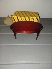 VINTAGE CONCORD DOLLHOUSE FURNITURE BURGUNDY TABLE No.1134