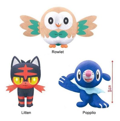 Soft Toy Pokemon Go Sun Luna 6 5 16in Moon And Plush Rowlet