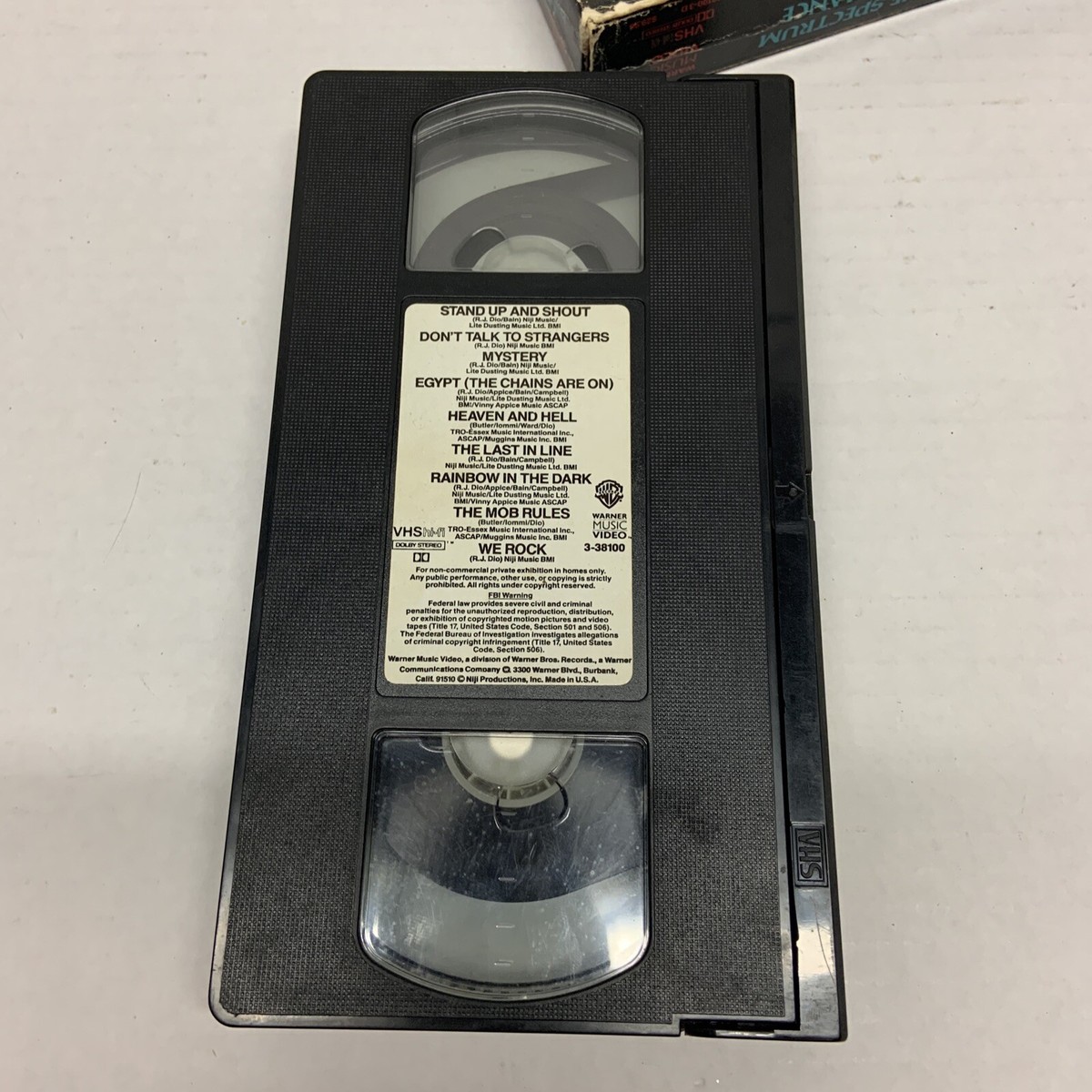 Dio A Special From The Spectrum VHS 1984 | eBay