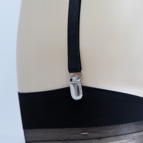 Adjustable Elastic 4 & 6 Straps Suspender Belt Garter for Thigh Highs - Picture 11 of 28