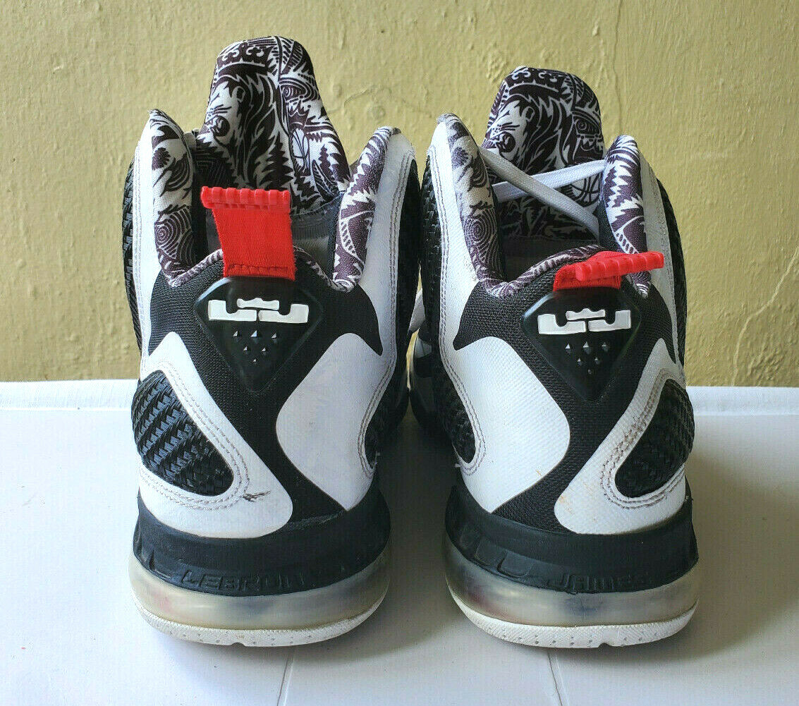 Nike Lebron 9 IX Freegums White Black 469764-101 deflated  display picture 3
