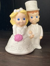 FISHER PRICE FUN FOOD TIKES   2002 MATTEL WEDDING CAKE TOPPER BRIDE GROOM EXC