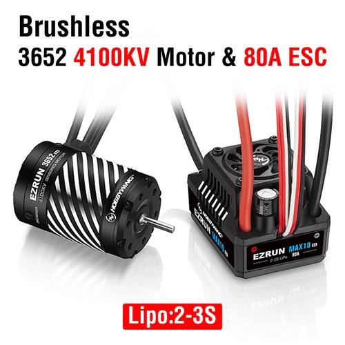 HobbyWing 3652 Brushless Motor und 80A 140A MAX10 G2 ESC Combo für 1/10 RC Car - Picture 14 of 21