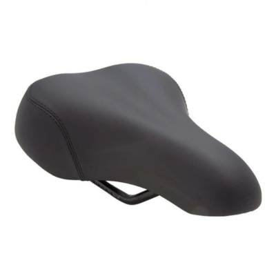 Thin Cruiser Bike Seat Black