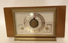 Vintage Airguide Barometer Temperature Humidity Desktop Weather Station