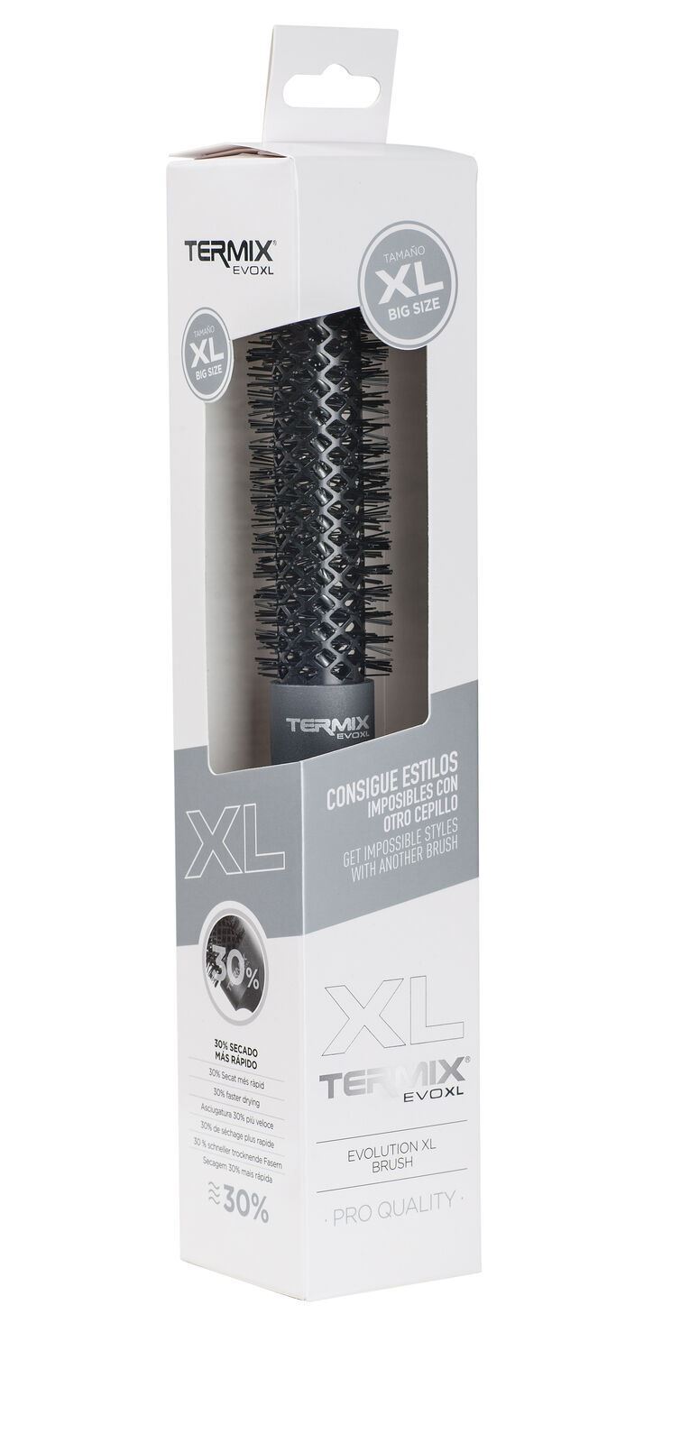Termix Unisex Black Evolution Extra Long Barrel Styling Brush - 23Mm In - Image 2