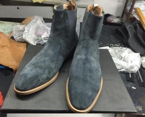gray chelsea boots mens