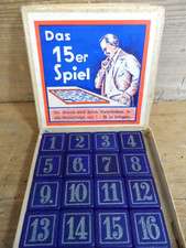 "Gra 15" Puzzle przesuwne Gra cierpliwości Logika ok. 1940/50 Układanka Puzzle
