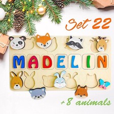 Puzzles Personalized Wood Puzzle Interactive Toys Gift for Child Child's Puzzle