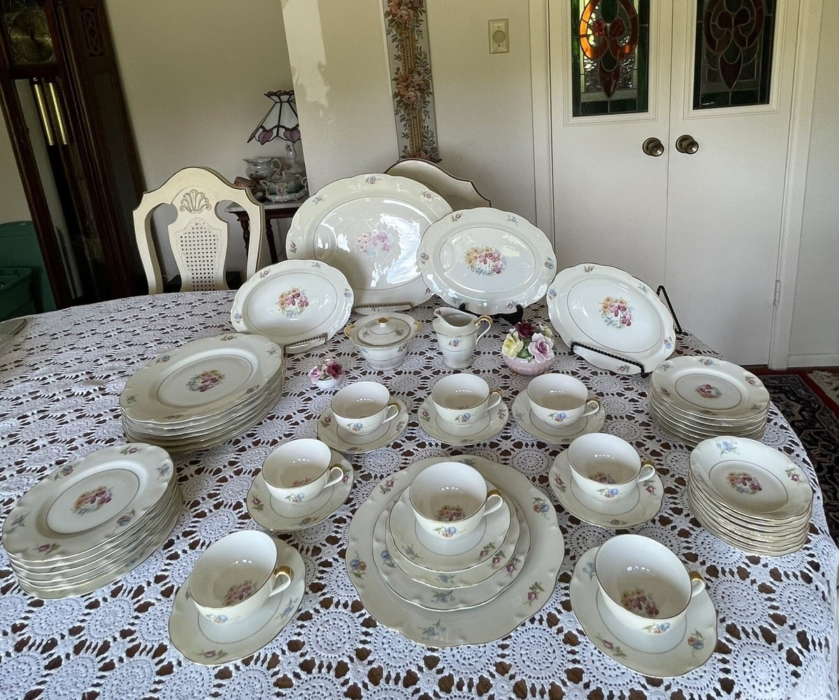 Theodore Haviland New York -BRETON-CHINA SET-6 Pieces, 8 Place
