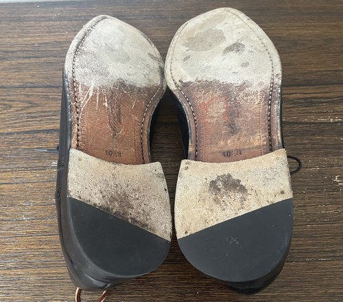 Scarpe Oxford Mezlan Marque da uomo taglia 10,5 nere in pelle con punta a cappuccio - Foto 6 di 7