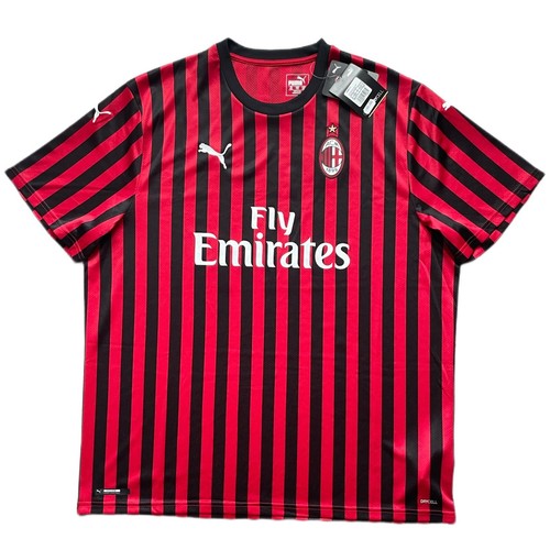 2019/20 AC Milan Home Jersey #21 IBRAHIMOVIC 2XL Puma ROSSONERI Soccer NEW - Picture 3 of 12