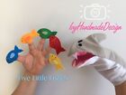 5 Little Fish swimming in the Sea Felt Board Activity felt set/Shark hand puppet