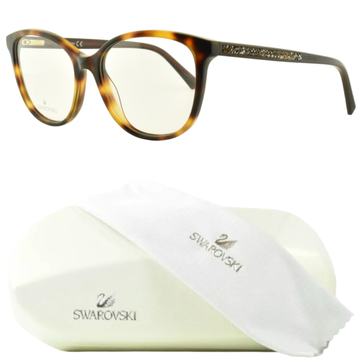 NEW Swarovski SK5264 052 Tortoiseshell Square Women Italy  display picture 2
