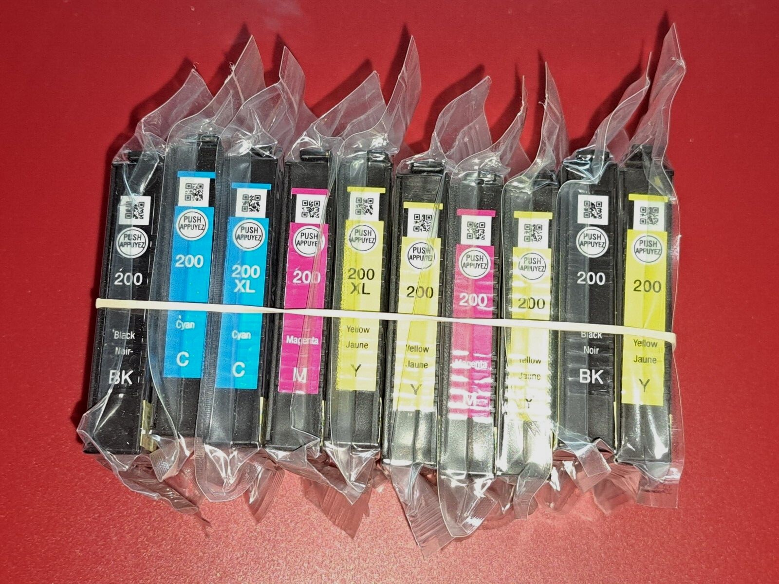 Genuine Epson 200 200XL Cyan, Magenta, Yellow, Black Printer Ink