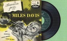 MILES DAVIS / Jeru, Deception, Dreams CAPITOL EAP 1-459 Pres France 1954 EP EX