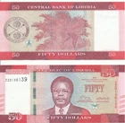 Liberia - 50 Dollars 2016 UNC - Pick New - serie ZZ - replacement