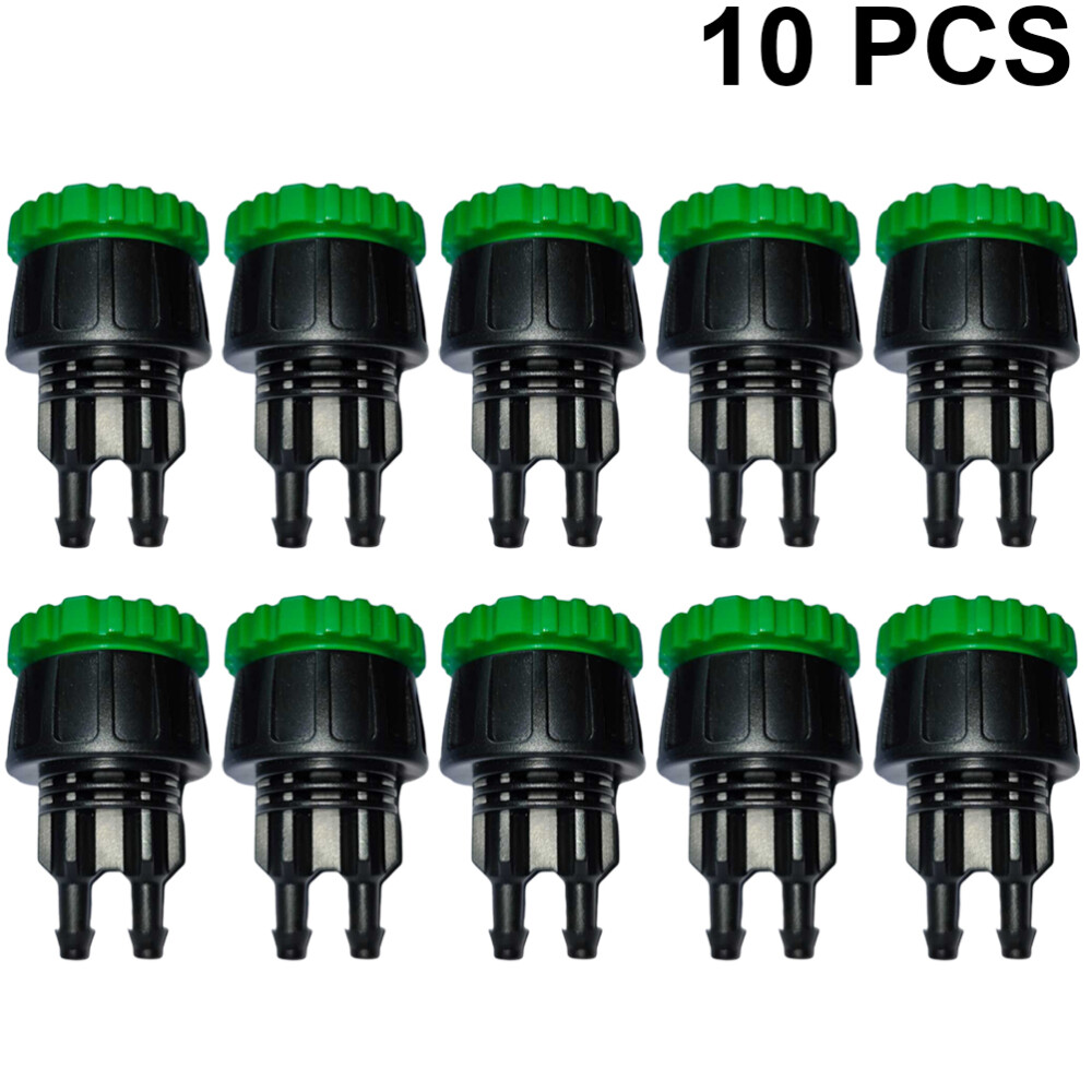 10pcs Hose Tap Quick Connector Soaker Hose Connector Irrigation Valves
