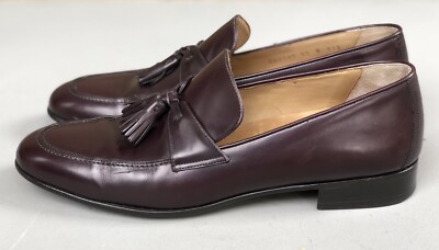 COLE HAAN City Men\'s Shoes Burgundy Leather Pinch Tassel Loafers Slip-on Size 11 s-l400.jpg main image 2