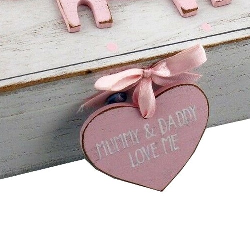 Baby Keepsake Box - MDF - White & Pink - My Special Keepsakes - Picture 4 of 5