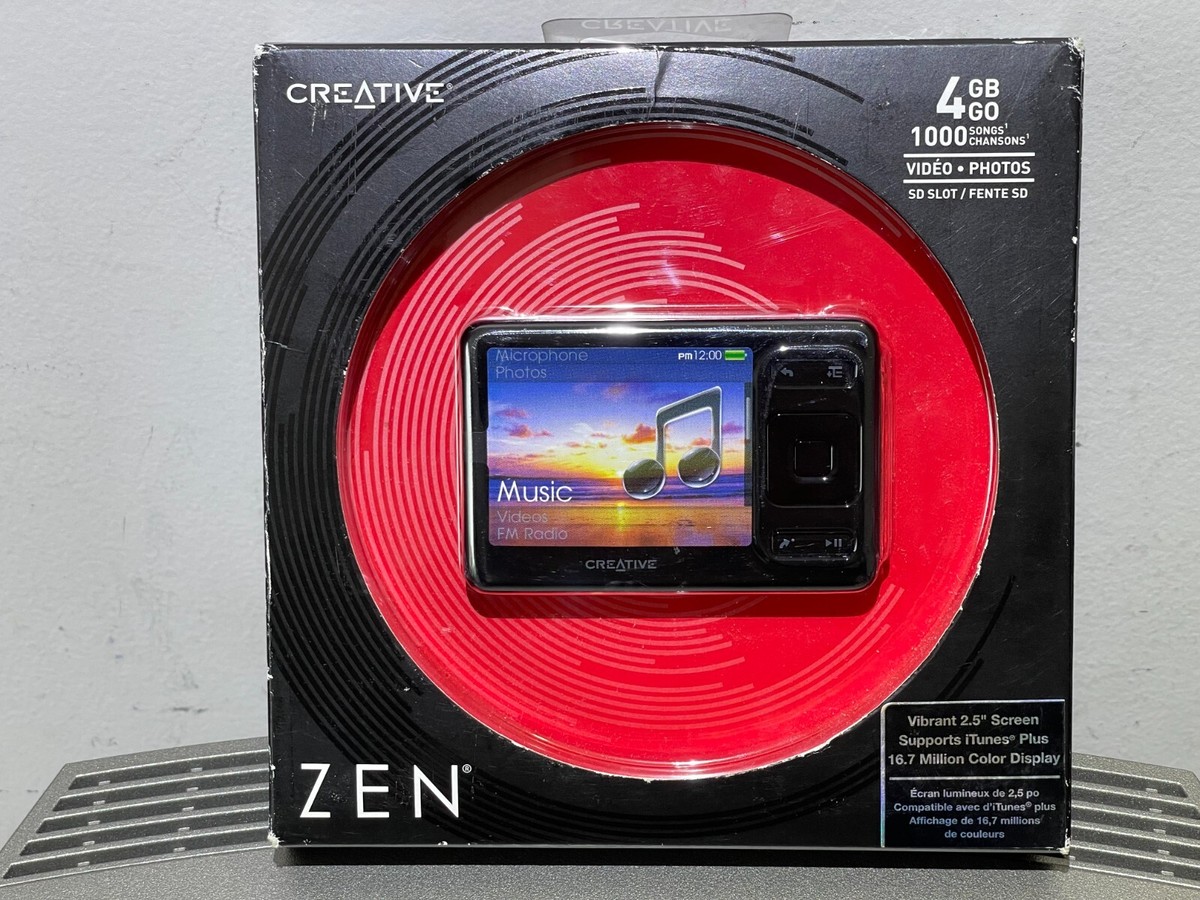 Creative ZEN Black (4 GB) Digital Media Player for sale