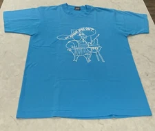 4th Annual Pig Out 1991 Shirt Size L Screen Stars Best USA VTG Single Stitch