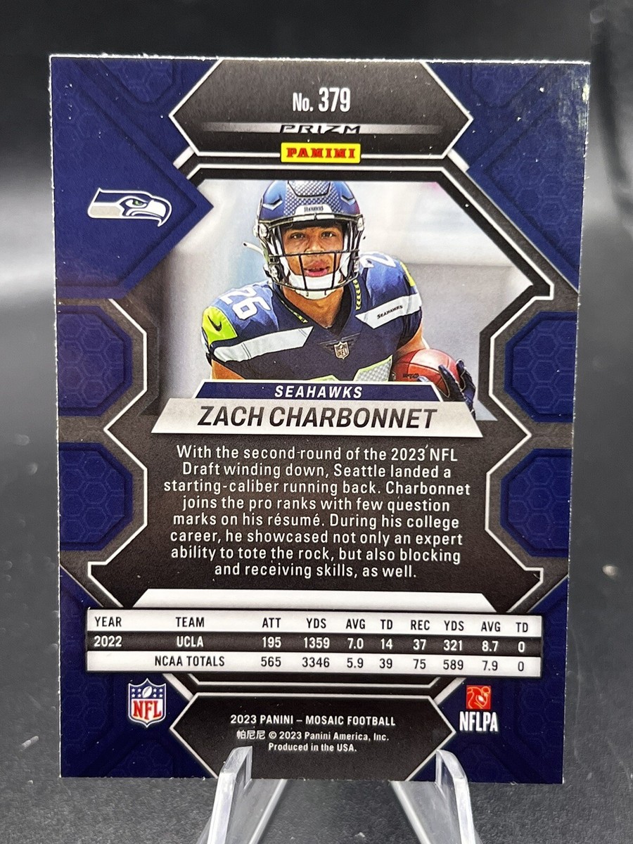 2023 Panini Mosaic Zach Charbonnet Rookie Seattle Seahawks