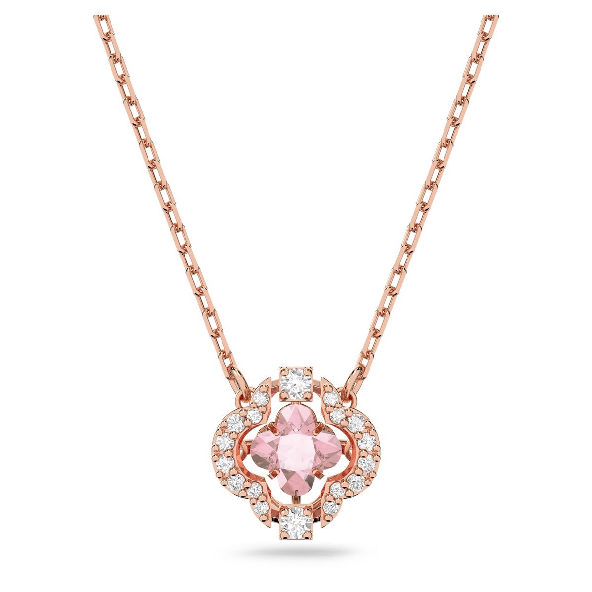 SWAROVSKI☆Una Rose Gold Plated hollow ピアス【UK発】 Swarovski Una Necklace, Clover, Pink, Rose Gold-Tone Plated